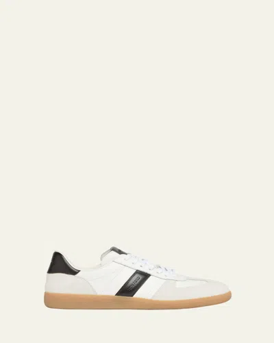 TOM FORD MEN'S ARCHER SUEDE AND LEATHER LOW-TOP SNEAKERS