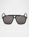 Tom Ford Men's Autari Acetate Aviator Sunglasses