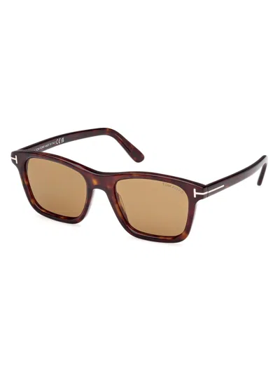 Tom Ford Men's Barron 54mm Square Sunglasses In Brown