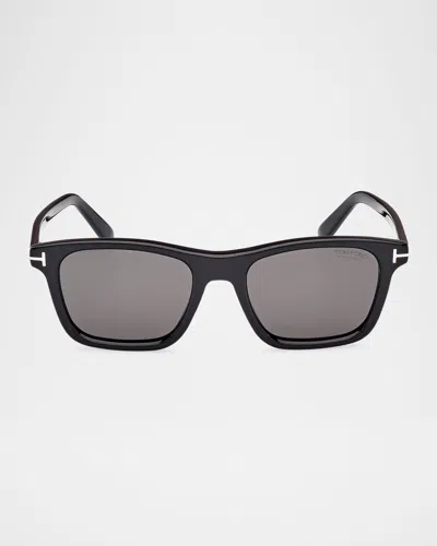 TOM FORD MEN'S BARRON ACETATE SQUARE SUNGLASSES