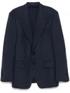 Tom Ford Basket Weave Shelton Wool Jacket Clothing In Blue