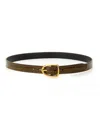 Tom Ford Men's Belt With Buckle In Brown