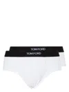 Tom Ford Two-pack Stretch Cotton And Modal-blend Briefs In White