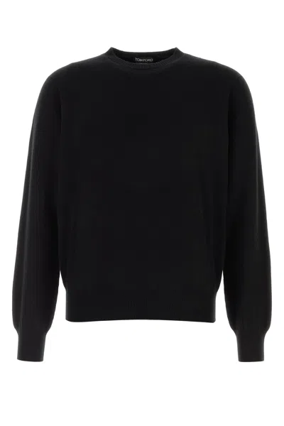 Tom Ford Men Black Cashmere Sweater