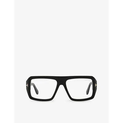 Tom Ford Mens Black Ft5903-b Square-frame Acetate Glasses