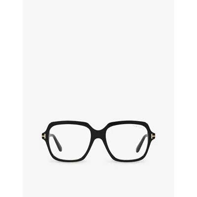 Tom Ford Mens Black Ft5908-b Irregular-frame Acetate Glasses