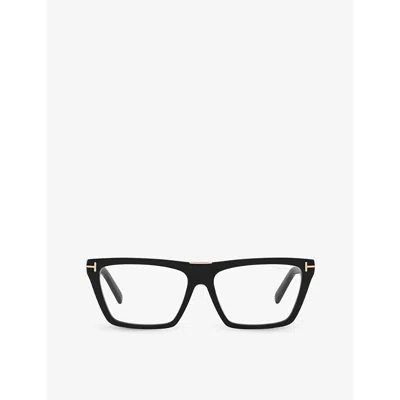 Tom Ford Mens Black Ft5912-b Square-frame Acetate Glasses