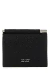 Tom Ford Men Black Leather Card Holder