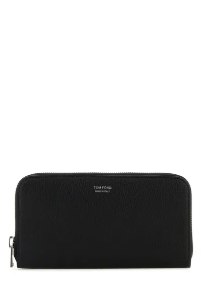 Tom Ford Men Black Leather Wallet