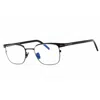 Tom Ford Men's Black Rectangular Eyeglass Frames Ft5854db In Blue