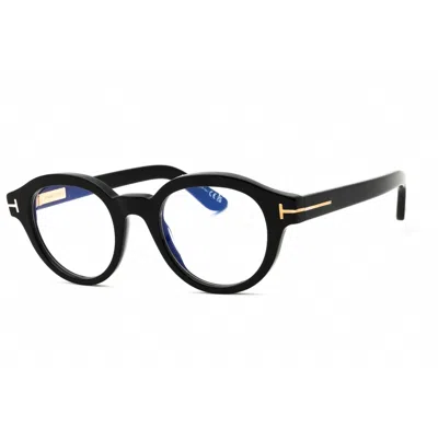 Tom Ford Men's Black Round Eyeglass Frames Ft6037b