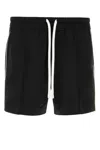 Tom Ford Men Black Satin Bermuda Shorts