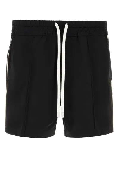Tom Ford Men Black Satin Bermuda Shorts