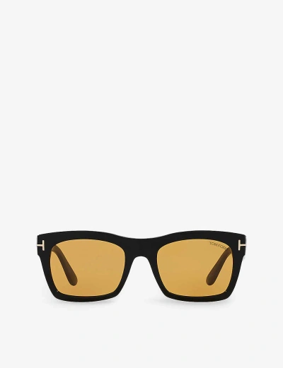 Tom Ford Mens Black Tr001698 Nico Square-frame Polyamide Sunglasses