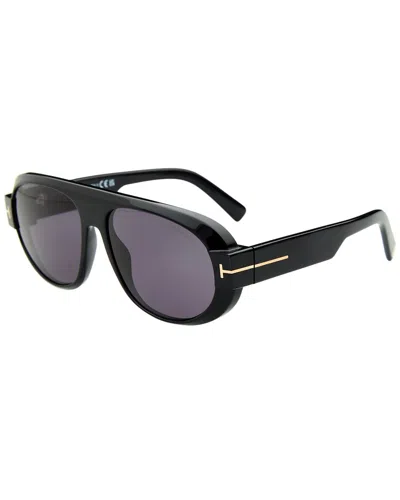 Tom Ford Blake Pilot-frame Sunglasses In Black