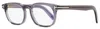 Tom Ford Men's Blue Block Eyeglasses Tf5930-d-b 020 Transparent Gray 52mm In Multi