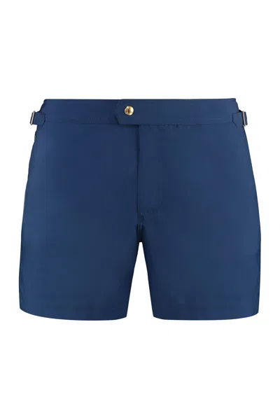 Tom Ford Men's Blue Nylon Swim Shorts For Ss24