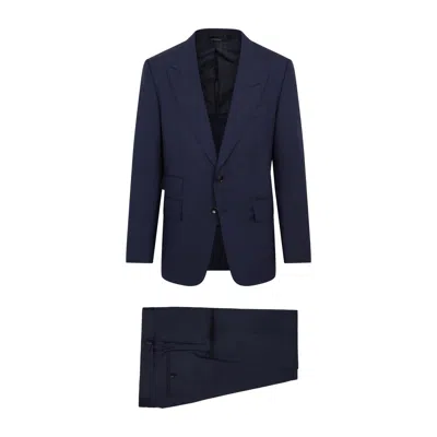 Tom Ford Men's Blue Wool Suit