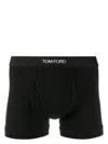 Tom Ford Cotton Blend Boxer Briefs In Black