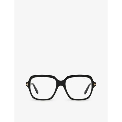 Tom Ford Mens Brown Ft5894 Square-frame Acetate Glasses