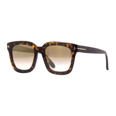 Tom Ford Men's Brown Square Sunglasses Ft0690-f 52h In ["green"]