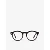 TOM FORD TOM FORD MEN'S BROWN TR001692 FT5887-B ROUND-FRAME ACETATE GLASSES