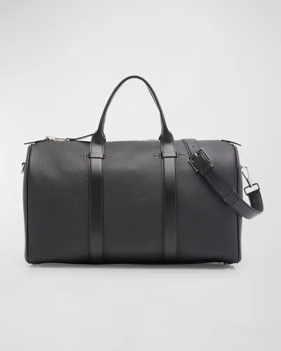 Tom Ford Men's Buckley Small Soft Grain Leather Duffel Bag In Black