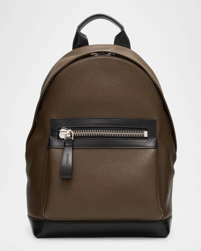 Tom Ford Men's Buckley Soft Grain Leather Backpack