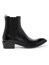 Tom Ford Chelsea Boots In Burnished Leather In Black