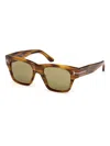 Tom Ford Tortoiseshell Square-frame Sunglasses In Brown