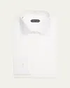 Tom Ford Slim Fit Solid Cotton Poplin Button-up Shirt In Optical Wh