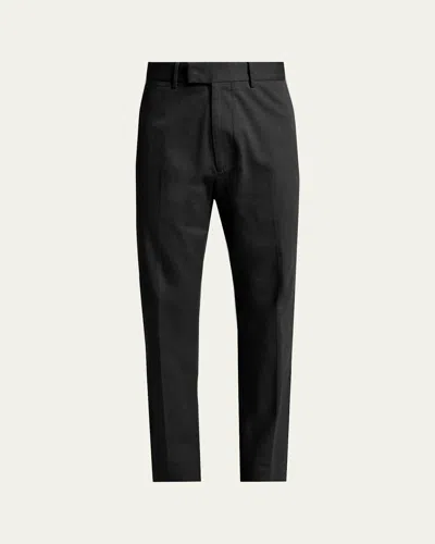 Tom Ford Men's Comfort Stretch Slim Flat-front Trousers In Black
