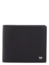 Tom Ford Saffiano Leather Bifold Wallet In Black