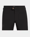 Tom Ford Black Swimsuit With Buckle On The Front In Tech Fabric Man In Black