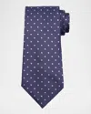 Tom Ford Men's Contrast Dot Silk Tie In Purple