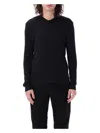 Tom Ford Black Cotton And Modal Ribbed Henley In Black
