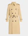 Tom Ford Men's Cotton And Silk Double-breasted Trench Coat In Camel