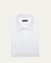 Tom Ford Men's Cotton Dress Shirt In White