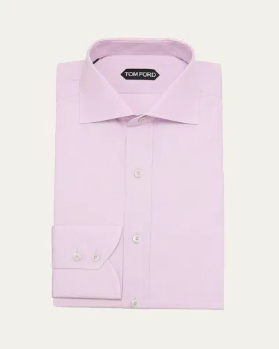 Tom Ford Men's Slim Fit Oxford Dress Shirt In Orchid Pin
