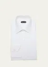 Tom Ford Men's Cotton Dress Shirt In White
