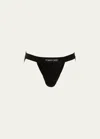 Tom Ford Men's Cotton Jock Strap In Black