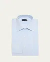 Tom Ford Men's Cotton Pinstripe Dress Shirt In White  Li