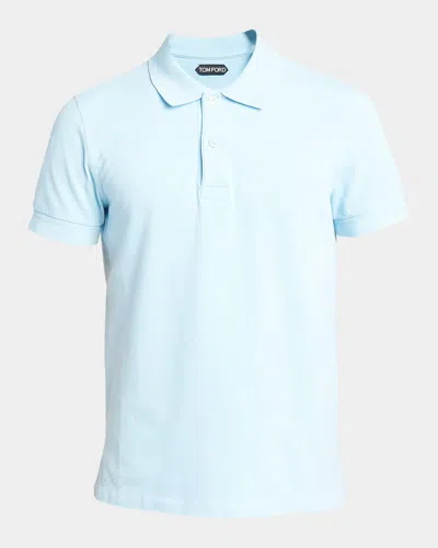 TOM FORD MEN'S COTTON PIQUE POLO SHIRT