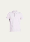 Tom Ford Men's Cotton Pique Polo Shirt In Light Lavender