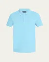 Tom Ford Men's Cotton Pique Polo Shirt In Sky