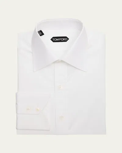 Tom Ford Men's Cotton Point-collar Dress Shirt