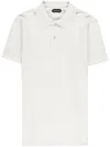 Tom Ford Men's Cotton Polo Shirt In White
