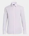 Tom Ford Men's Cotton Poplin Check Slim Fit Dress Shirt In Violet Pattern