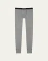 Tom Ford Mens Long Johns Logo Skinny Pants In Gray