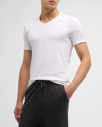 TOM FORD MEN'S COTTON STRETCH JERSEY T-SHIRT,PROD238740160